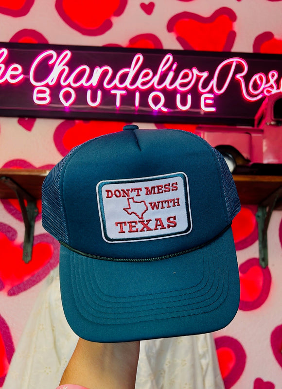 DON'T MESS WITH TEXAS CAP - TEAL