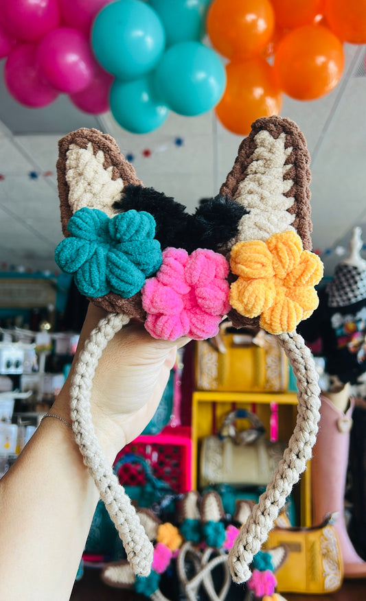CROCHET COYOTE EAR HEADBAND