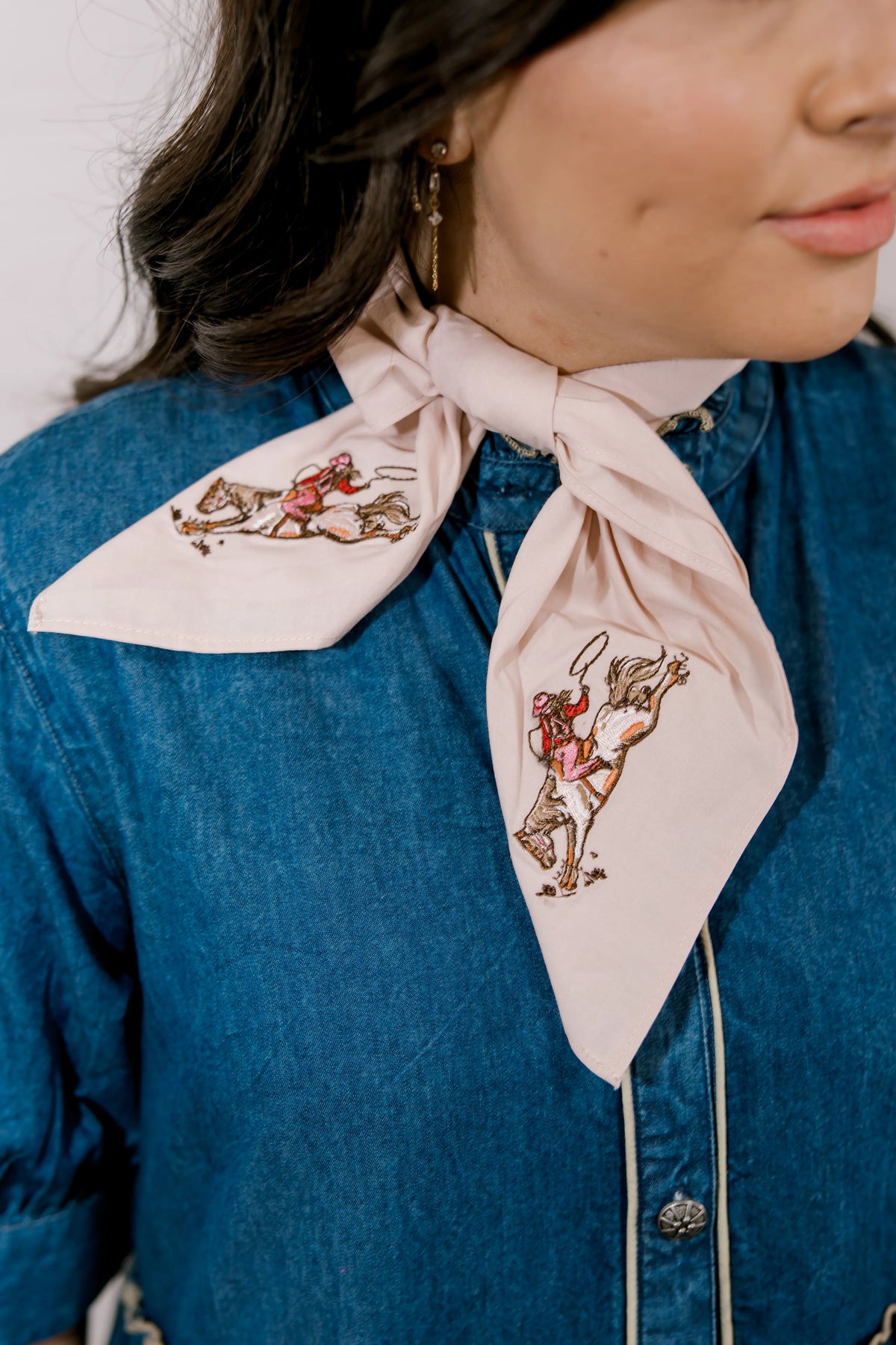 FRILLY BRONC COWGIRL WILD RAG