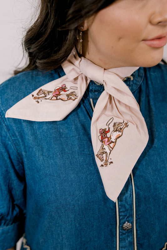 FRILLY BRONC COWGIRL WILD RAG