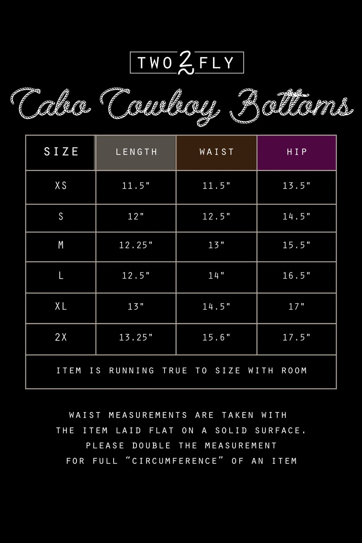 THE CABO COWBOY BOTTOMS