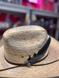 CORRAL GUNSMOKE STRAW HAT - NATURAL BURNED