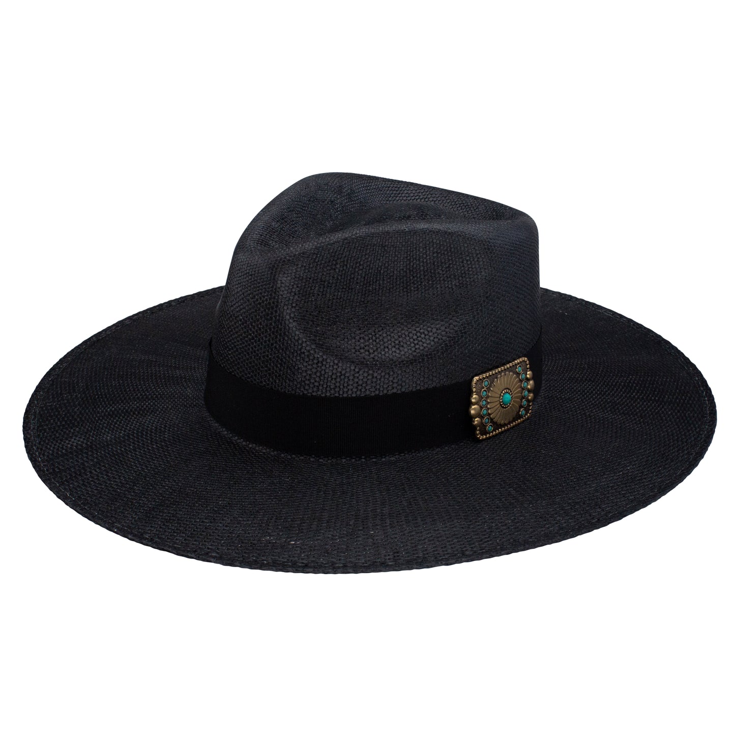 CHARLIE 1 HORSE X LAINEY WILSON BLACK OPAL STRAW HAT - BLACK