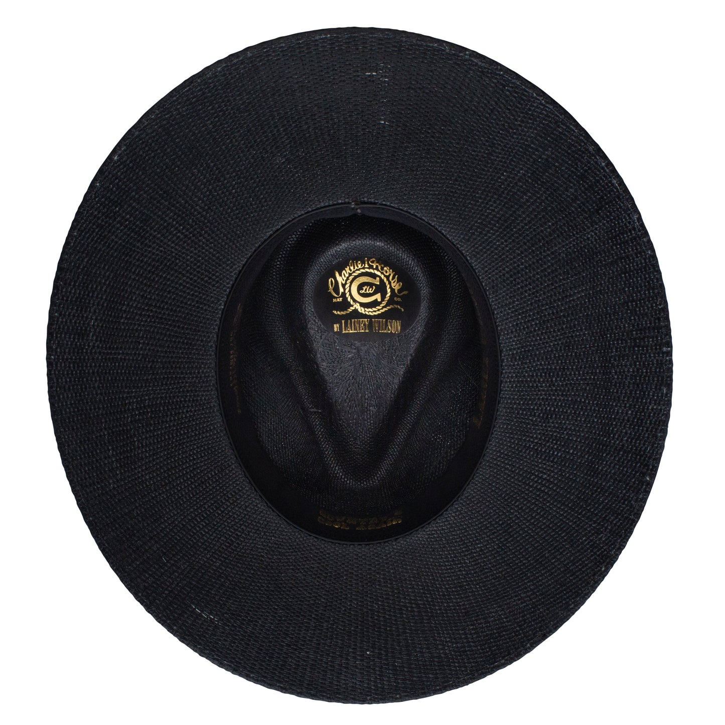 CHARLIE 1 HORSE X LAINEY WILSON BLACK OPAL STRAW HAT - BLACK