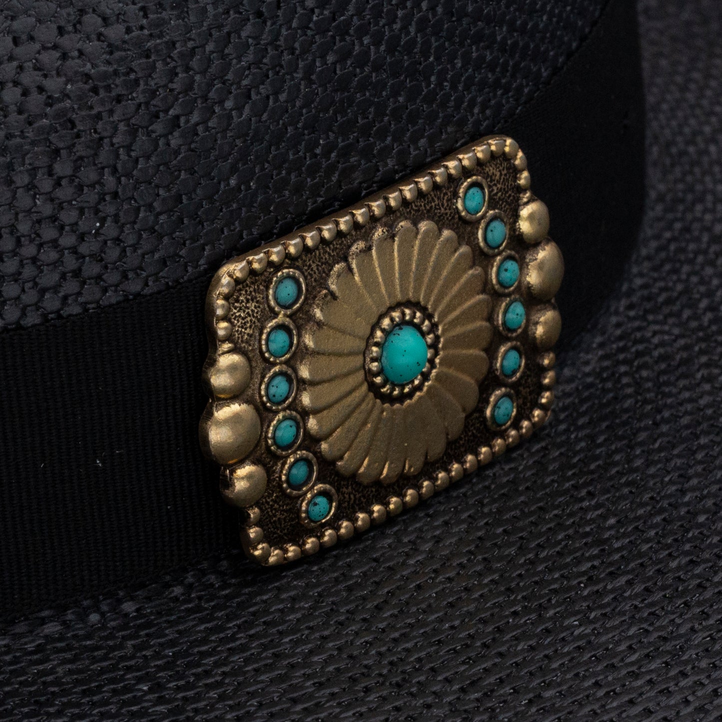 CHARLIE 1 HORSE X LAINEY WILSON BLACK OPAL STRAW HAT - BLACK