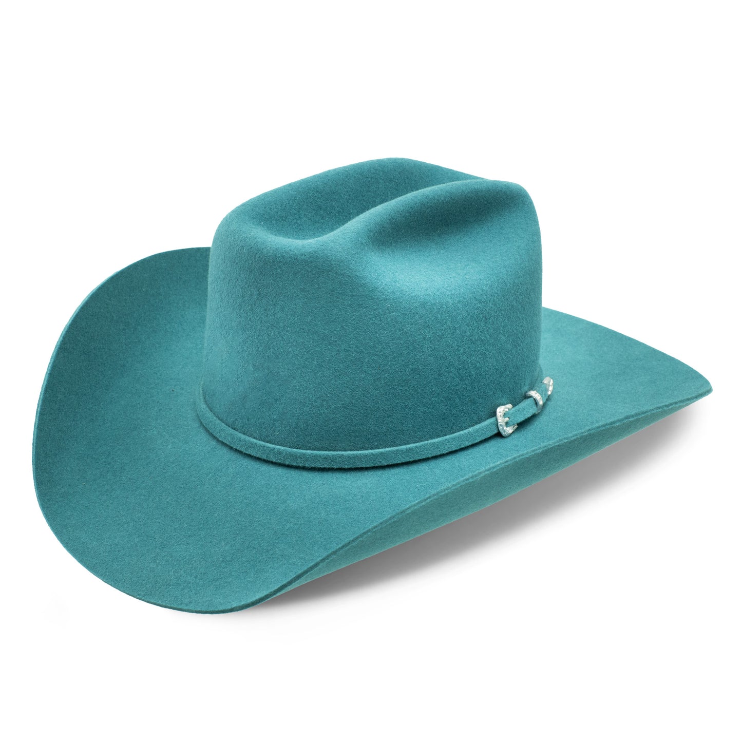 THE COWGIRL HAT BY CHARLIE 1 HORSE  4 3/8 CROWN- TURQUOISE