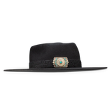 CHARLIE 1 HORSE FLING BLACK FELT HAT