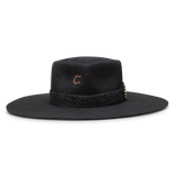 CHARLIE 1 HORSE FLING BLACK FELT HAT