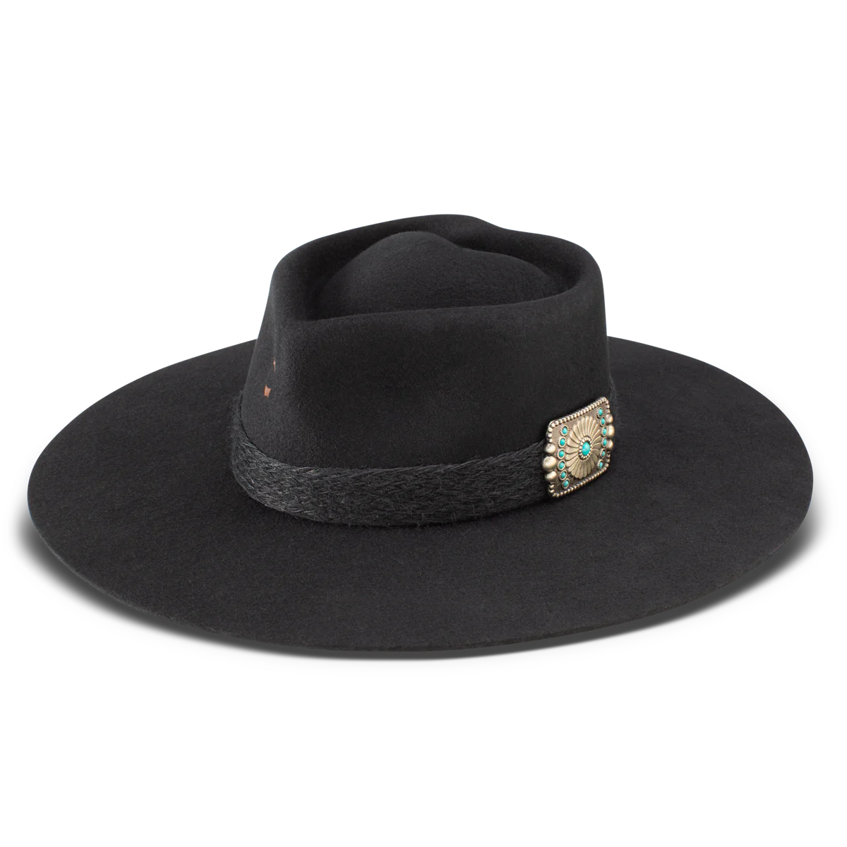 CHARLIE 1 HORSE FLING BLACK FELT HAT