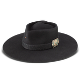 CHARLIE 1 HORSE FLING BLACK FELT HAT