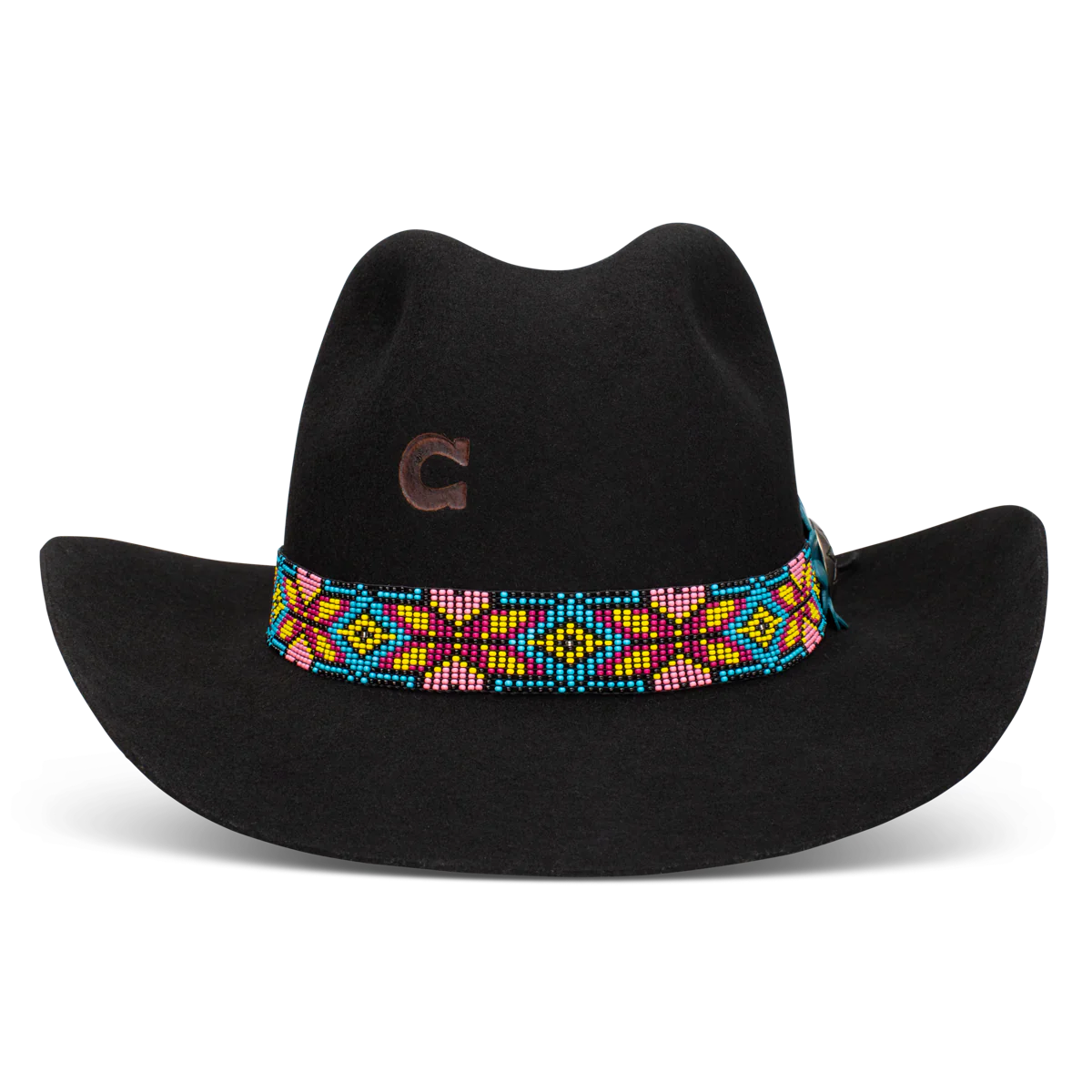 4X CHARLIE 1 HORSE GOLD DIGGER BLACK FELT