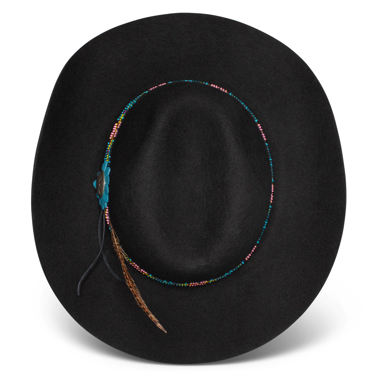 4X CHARLIE 1 HORSE GOLD DIGGER BLACK FELT