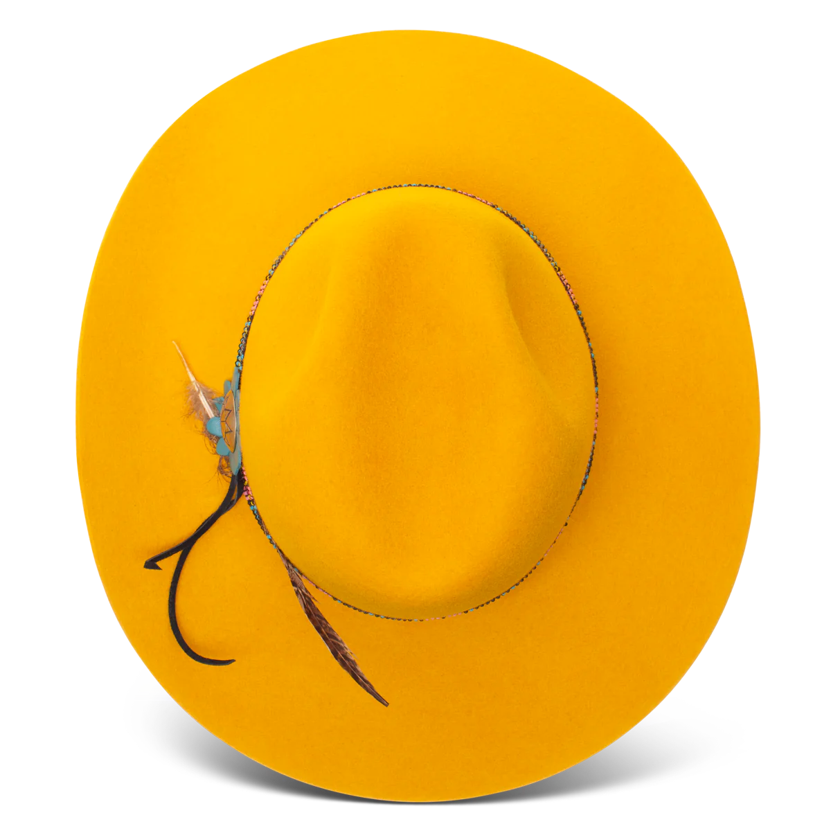 4X CHARLIE 1 HORSE GOLD DIGGER YELLOW FELT