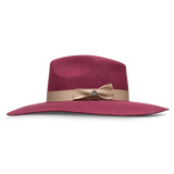 CHARLIE 1 HORSE HIGHWAY BURGUNDY FELT HAT