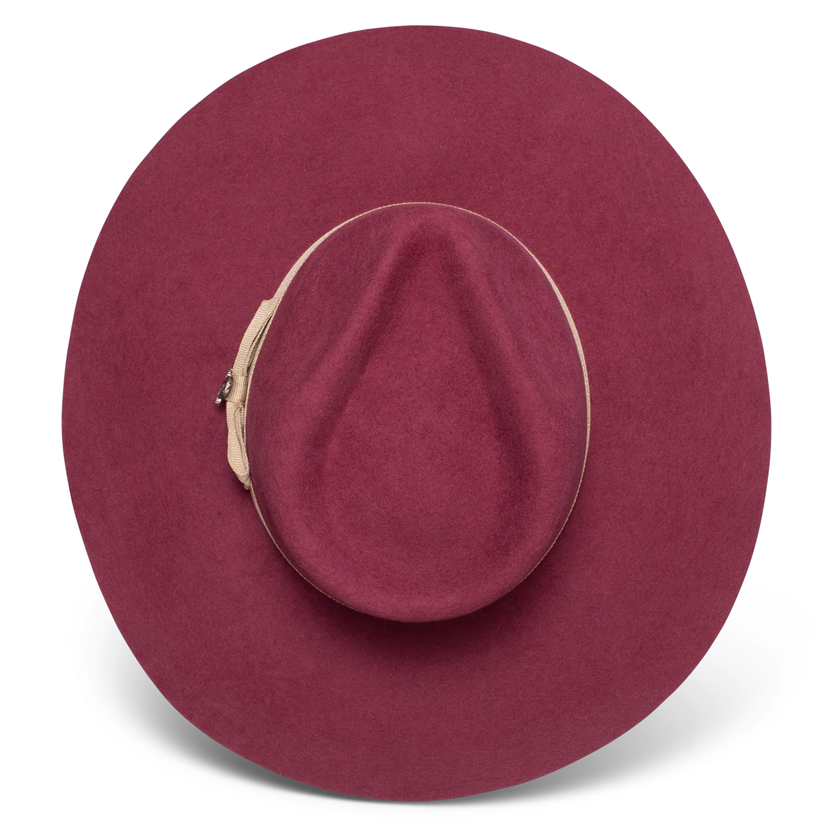 CHARLIE 1 HORSE HIGHWAY BURGUNDY FELT HAT