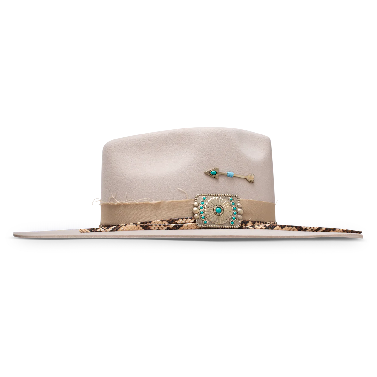 CHARLIE 1 HORSE SPEAR POINT FASHION HAT - SILVER BELLY