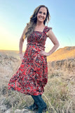 CANYON PAISLEY DRESS