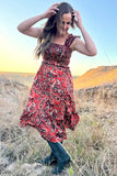 CANYON PAISLEY DRESS