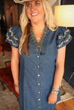 THE CAYLEE DARK DENIM DRESS