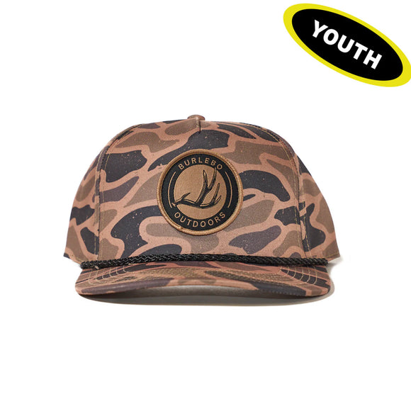 BURLEBO Youth Cap - Antler Patch - Gauge Camo