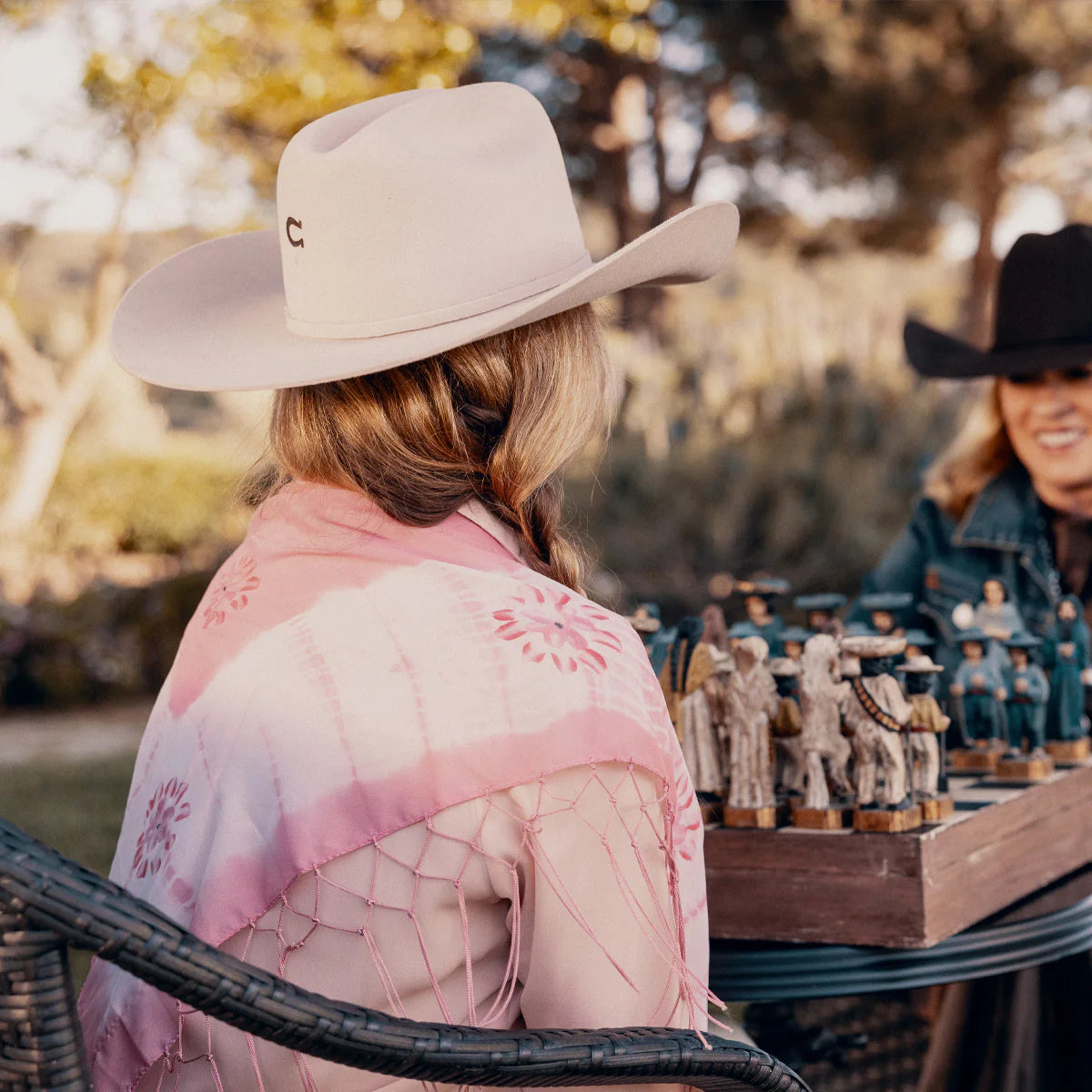 THE COWGIRL HAT BY CHARLIE 1 HORSE  4 5/8 CROWN - LIGHT PINK
