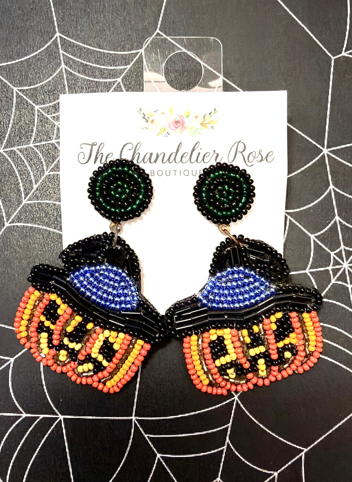 Witchy Jack O Lantern Earrings