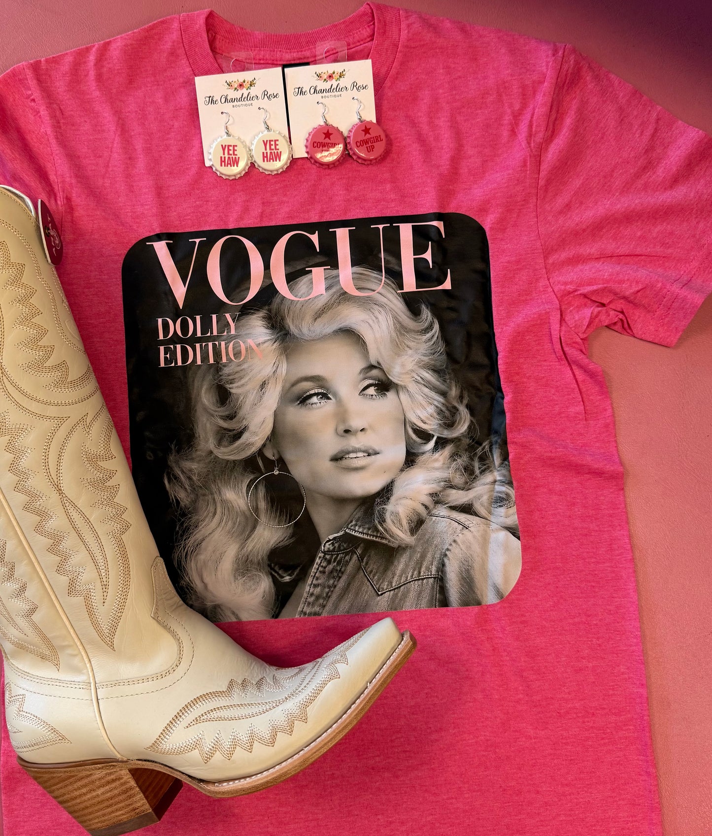 VOGUE DOLLY EDITION TEE - HEATHER HELICORNIA