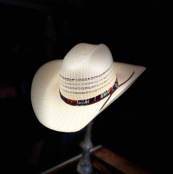 CORRAL JUSTIFIED STRAW HAT - IVORY/TAN