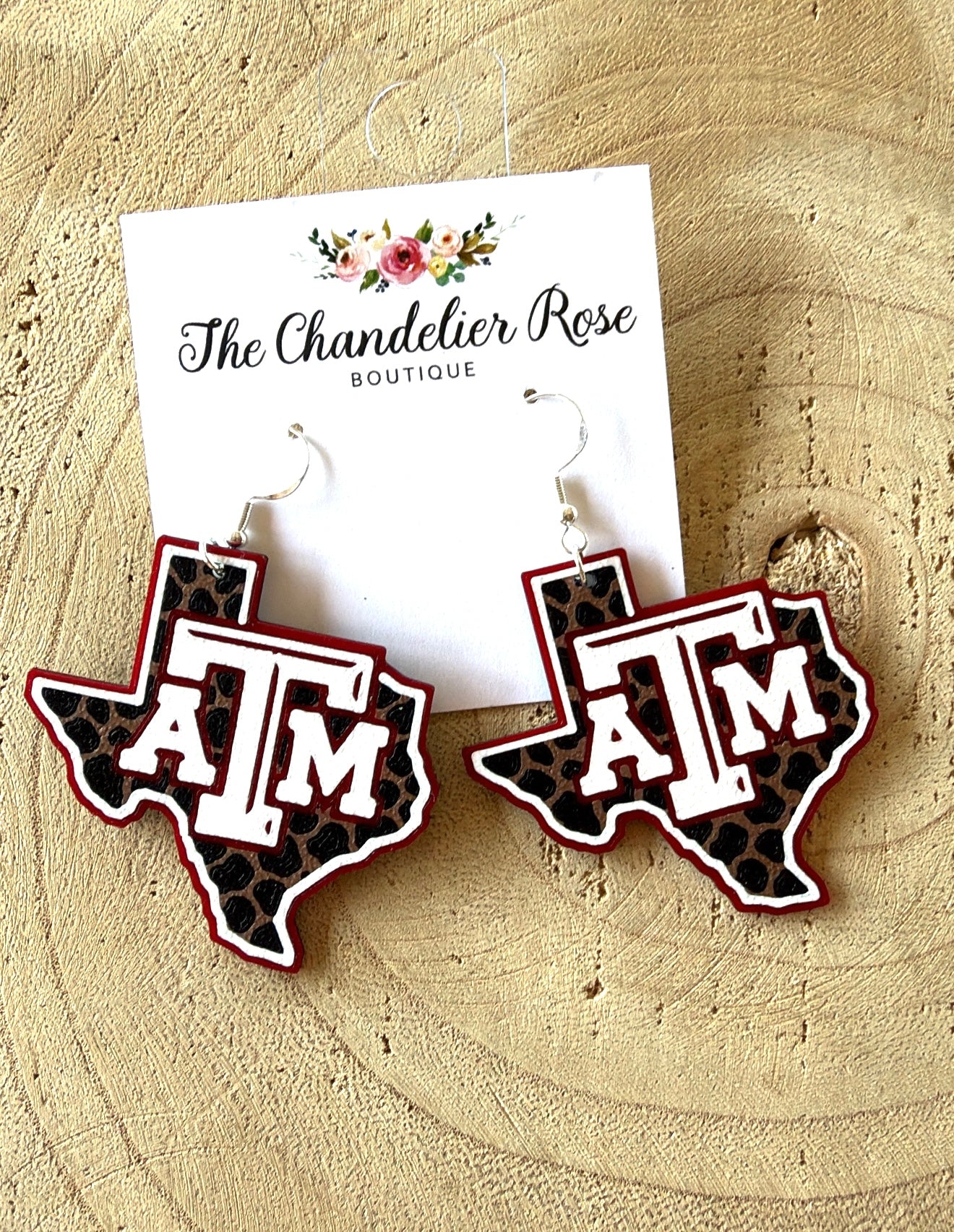 Leopard Texas Earrings