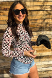 DIRT AND DIAMONDS MESH TOP
