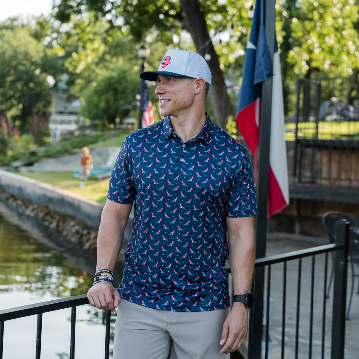 Burlebo Performance Polo - USA Eagle