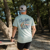 Burlebo Adult Short Sleeve Tee - Tackle Shop - Sky Blue