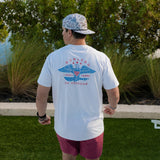 Burlebo Adult Short Sleeve Tee - EAGLE OUTDOORS - HEATHER OATMEAL