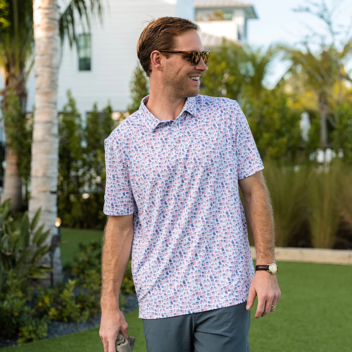 Burlebo Performance Polo - Old Glory