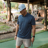 Burlebo Performance Polo - Texas Vintage - Navy