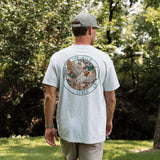 Burlebo Adult Short Sleeve Tee - CAMO MALLARD DUCK - HEATHER ASH GREY