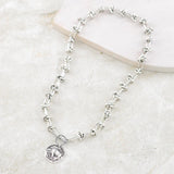 WESTERN COIN CHAIN SILVER NECKLACE