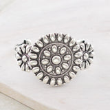 WESTERN CONCHO CUFF SILVER BRACELET