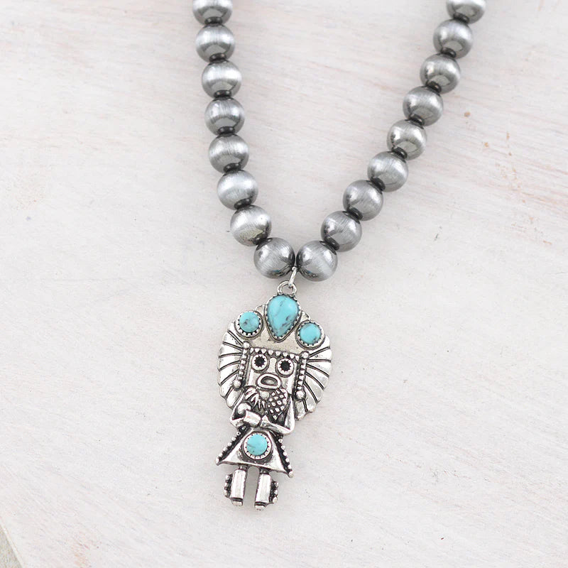 WESTERN NATIVE AMERICAN NAVAJO BEAD NECKLACE