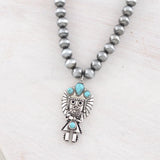 WESTERN NATIVE AMERICAN NAVAJO BEAD NECKLACE