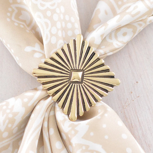 WESTERN CONCHO GOLD SCARF SLIDE