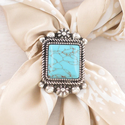 WESTERN TURQUOISE SCARF SLIDE