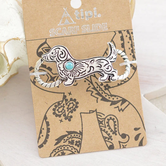 TOOLING DACHSUND SCARF SLIDE