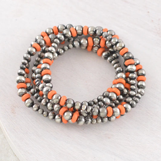 WESTERN MULTI STRAND NAVAJO PEARL BRACELET SET