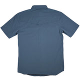 FERRELL MEN'S CORE SHORT SLEEVE PEARL SNAP SHIRT - BLUE