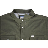 FERRELL MEN'S CORE OLIVE LONG SLEEVE SNAP SHIRT