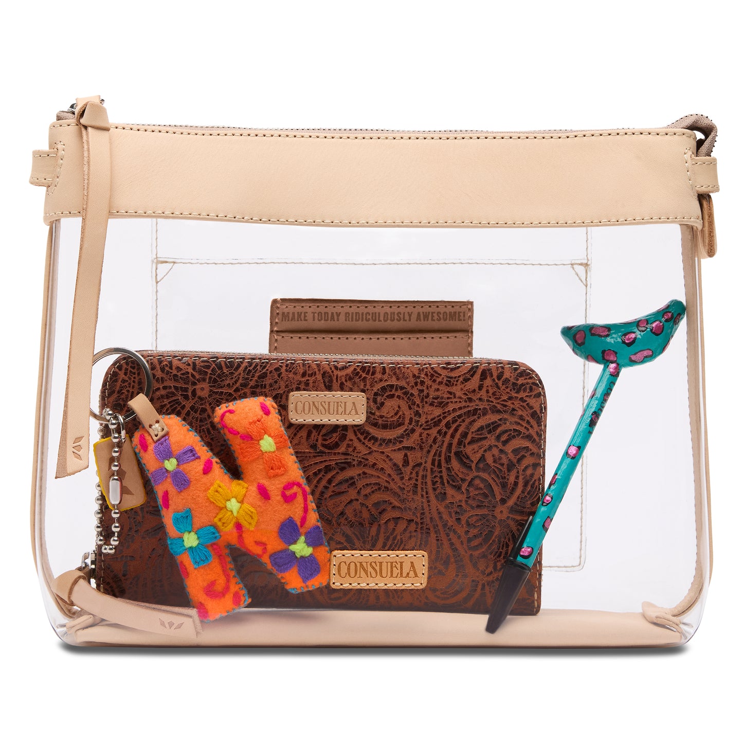 CONSUELA DIEGO DOWNTOWN CLEAR CROSSBODY