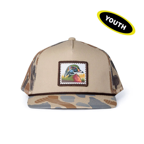BURLEBO YOUTH Cap - Wood Duck Stamp - Camo