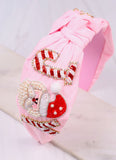 CHRISTMAS JOY SANTA PINK HEADBAND