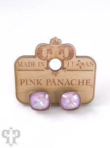 PINK PANACHE 12MM LAVENDER DELITE BRONZE POST STUDS - BLVD